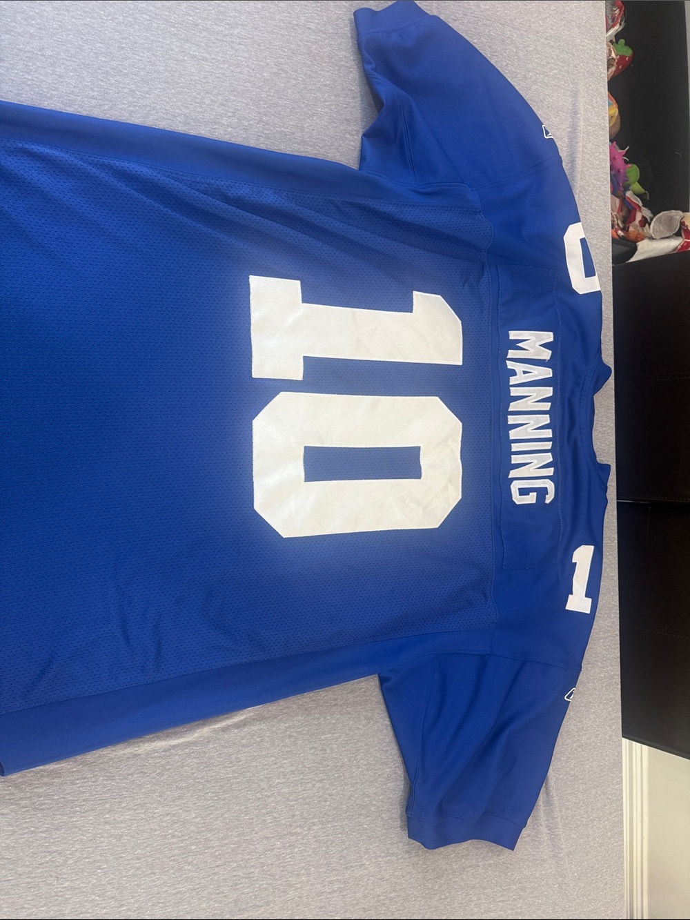 Reebok Royal Blue and White Football Jersey #10 - Picture 5 of 7